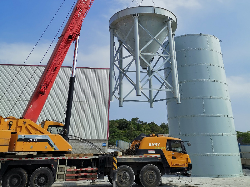 We successfully completed the silso installation of Hanoi cement mixing plant in Vietnam